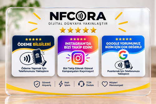 NFCORA 3'lü Akıllı Etkileşim Standı