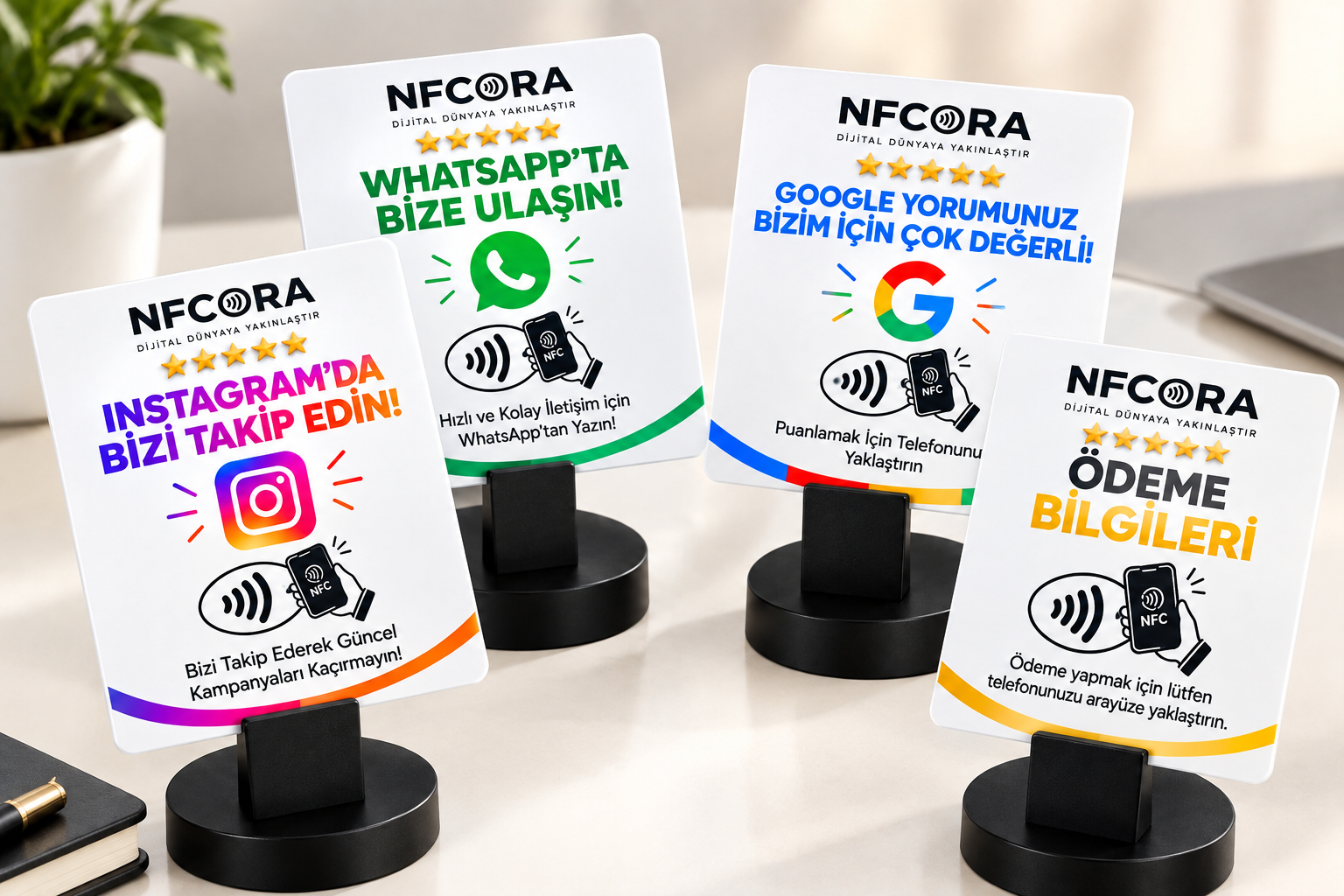 NFCORA Akıllı NFC Stand