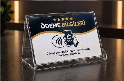 NFC Ödeme Bilgileri Standı – Tek Dokunuşla Ödeme