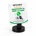 NFCORA NFC WhatsApp Kartı – Standlı 10x10 cm